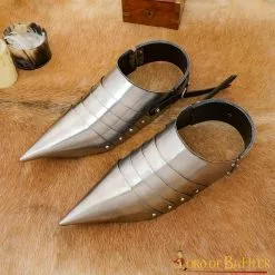 Armadura De Pie De Caballero Sabatón De Los Siglos XIV A XV