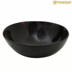 Mythrojan Cuenco Artesanal Pequeño De Cuerno De Buey Natural Acabado Pulido