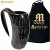 Mythrojan Viking Drinking Tankard Con Hebilla Medieval Correa De Cuero Taza De Vino Cerveza Hidromiel 600ml - Acabado Pulido -Armadura Ventas WhatsApp Image 2023 02 06 at 1.51.39 PM 1