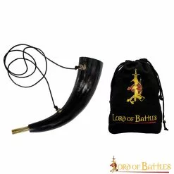 Bigul Medieval Vikingo Totalmente Funcional Hecho A Mano Con Auténtico Cuerno De Buey