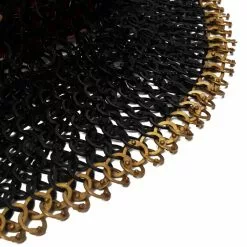 Mythrojan RIVETED CHAINMAIL STANDARD "El Caballero Rojo Gorget": Remaches Redondos De Anillo Plano De 9 Mm (Alt) Con Forro Acolchado Rojo Resistente Y Sistema De Cierre De Latón Macizo 11 Mythrojan RIVETED CHAINMAIL STANDARD "El Caballero Rojo Gorget": Remaches Redondos De Anillo Plano De 9 Mm (Alt) Con Forro Acolchado Rojo Resistente Y Sistema De Cierre De Latón Macizo -Armadura Ventas White Background Images 0004 Group 4 copy