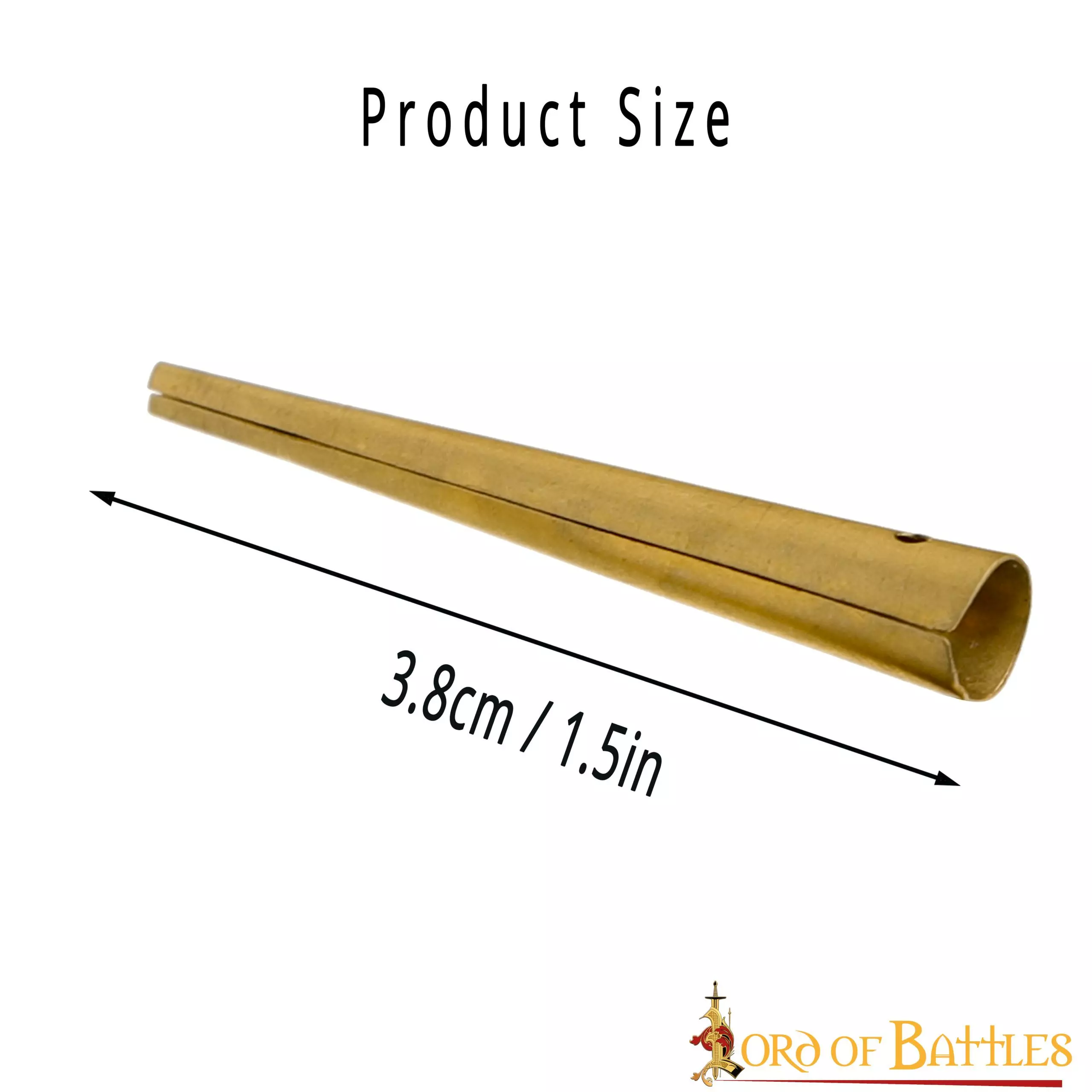 Juego De 10 Bengalas Medievales De Latón Macizo Puro 5 Juego De 10 Bengalas Medievales De Latón Macizo Puro - Imagen 3