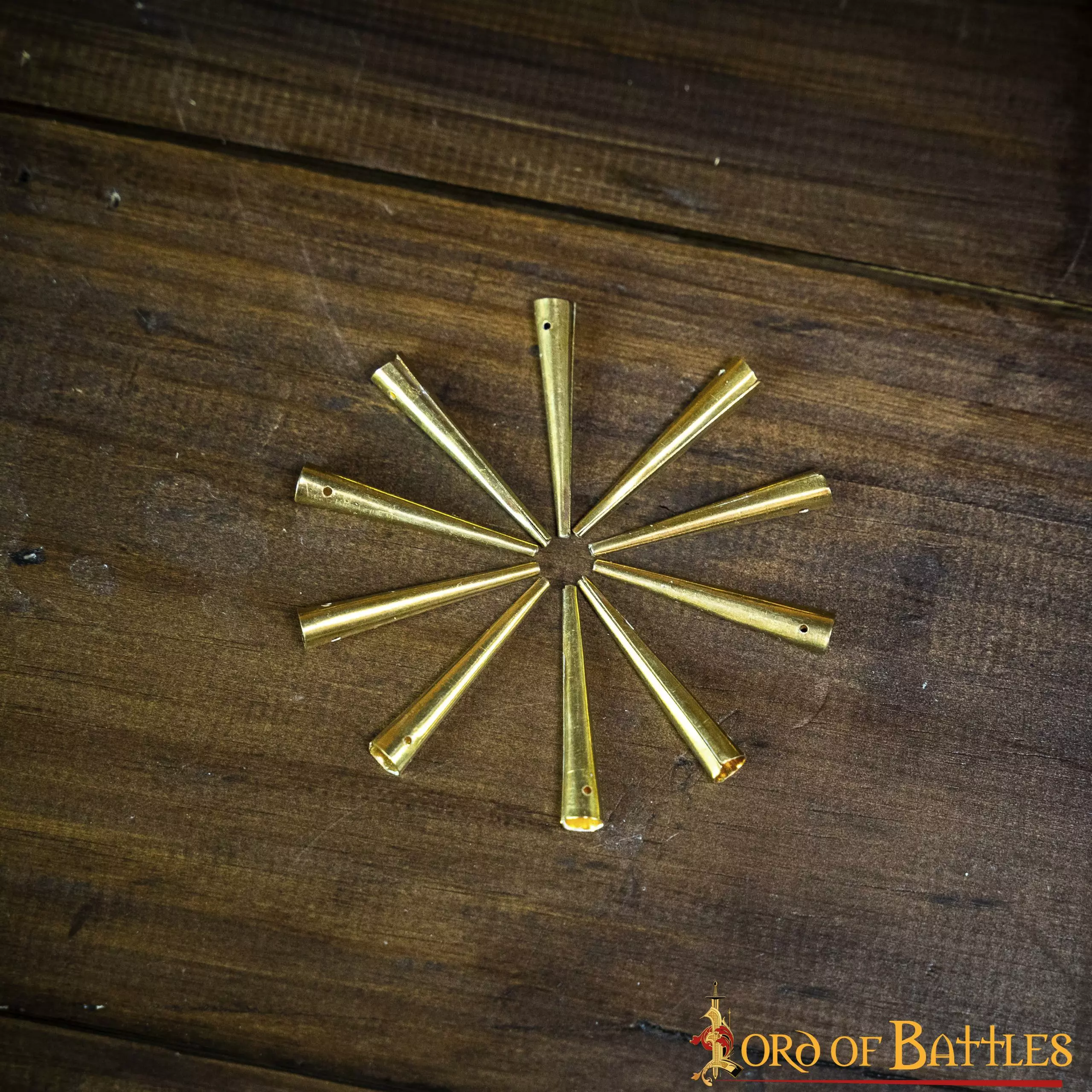 Juego De 10 Bengalas Medievales De Latón Macizo Puro 3 Juego De 10 Bengalas Medievales De Latón Macizo Puro