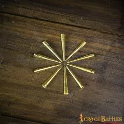 Juego De 10 Aiguetas Medievales De Latón Macizo Puro