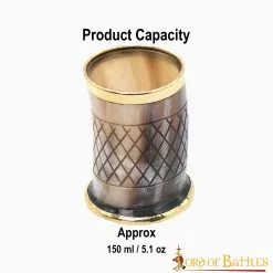 Vaso De Chupito Medieval De Cuerno De Vikingo Con Borde De Latón Puro Hecho A Mano Con Auténtico Cuerno De Buey 10 Vaso De Chupito Medieval De Cuerno De Vikingo Con Borde De Latón Puro Hecho A Mano Con Auténtico Cuerno De Buey -Armadura Ventas size 2 3